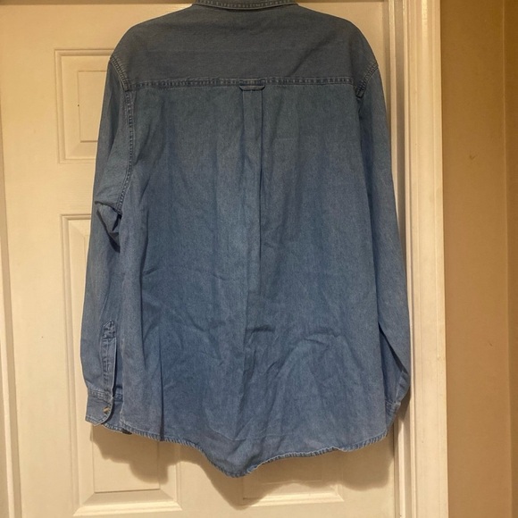 Vintage Alabama Crimson Tide Denim Mens XL Long Sleeve Button Up NCAA - Picture 3 of 4